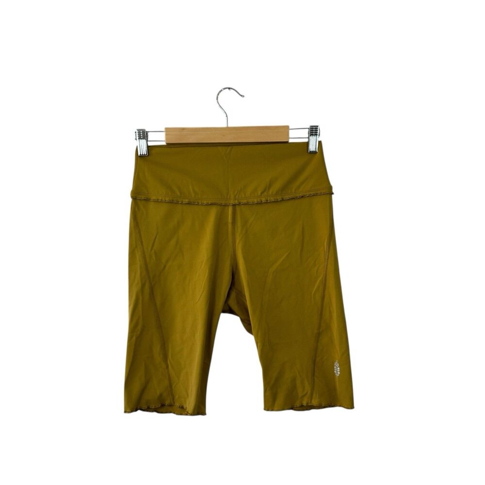 Free People Olive Green Bike Shorts